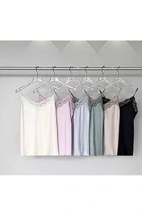 Regata poliamida com renda Kwi