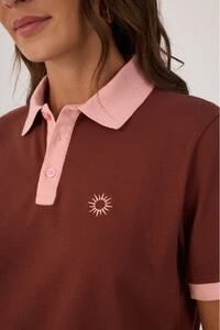 Blusa polo com bordado Dress to