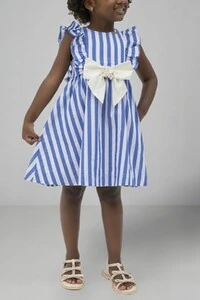 Vestido infantil listrado Luluzinha