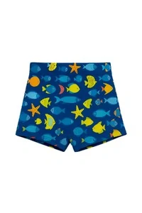 Sunga infantil estampa peixe e estrela do mar Kwi