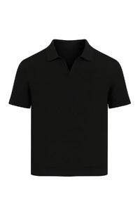 Polo tricot com decote em v Kwi