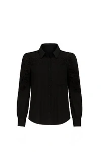 Camisa feminina com renda Kwi