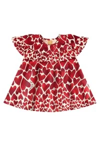 Vestido com faixa em cotton Up Baby