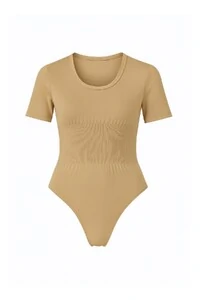 Body feminino manga curta modelador Kwi