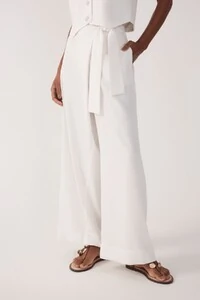 Calça linho transpasse Dress to