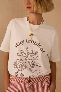 T-shirt silk stay tropical Dress to