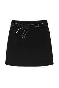 Short-saia alfaiataria com cinto Kwi