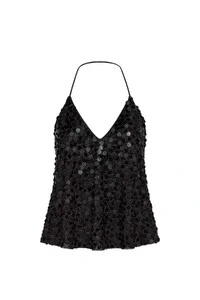 Blusa alça paetê médio Kwi