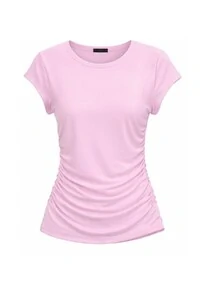 Blusa poliamida franzido lateral Kwi