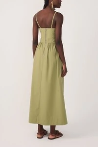 Vestido cropped algodão estruturado Dress to