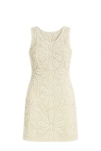 Vestido feminino mídi crochê Kwi