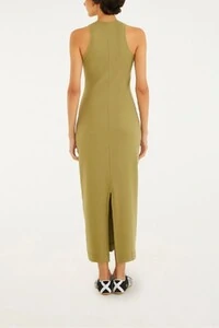 Vestido midi rib cacho banana Farm