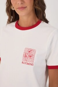 T-shirt blooming bordado Dress to