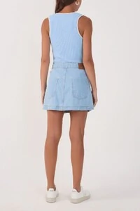 Saia jeans blue amarração Dress to