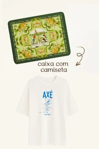 Tshirt ampla axé edição especial com caixa de presente Farm