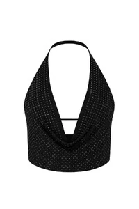 Top degrade com pedraria Kwi