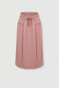 Saia midi de moletom neoprene Kwi