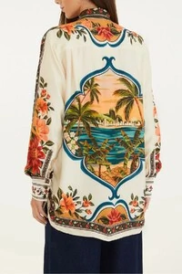 Camisa manga longa flor do rio Farm
