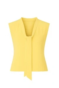 Blusa gola de laço tricot Kwi
