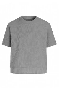 Camiseta masculina de malha c/ textura Kwi