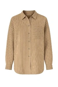Camisa listrada com bolso Kwi