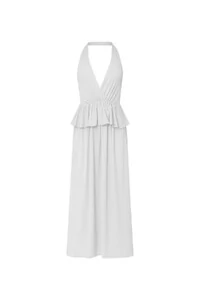 Vestido longo frente única Kwi