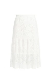 Saia longa em renda floral Kwi