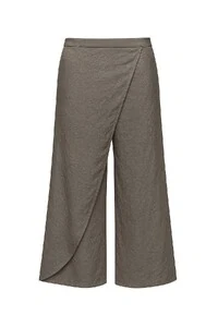 Calça acetinada com sobreposição Kwi