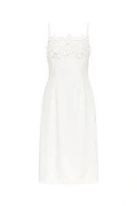 Vestido midi flores 3d Kwi