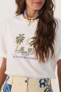 T-shirt silk tropical weather Dress to