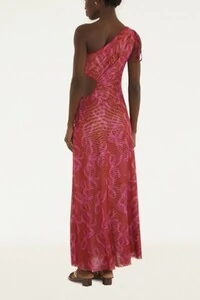 Vestido tule ombro só laços Farm