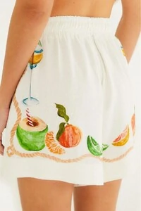 Short coquetel lenço Farm