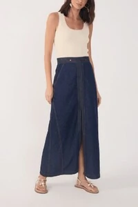 Vestido jeans pespontos 3 em 1 Dress to