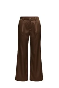 Calça pantalona acetinada feminina Kwi