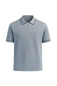 Polo masculina com zíper Kwi