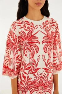 Vestido tshirt big coqueiro de flor Farm