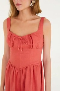 Vestido curto corselet Farm