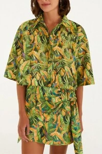 Camisa floresta de passarinho Farm
