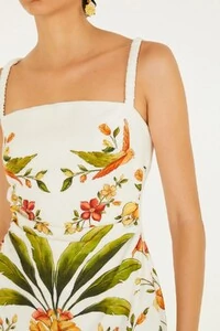 Vestido curto bosque chic Farm