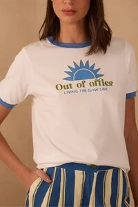 T-shirt silk out of office Dress to