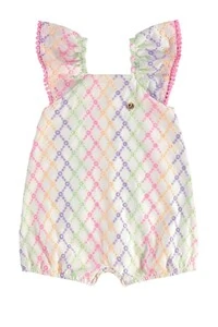 Macaquinho em laise e malha Up Baby