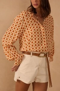 Camisa crepe estampa melissa Dress to