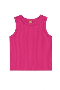 Blusa sem manga em ribana canelada Up Baby