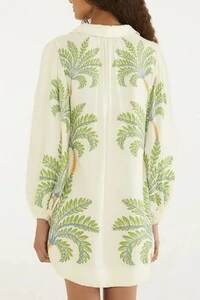 Vestido camisa natureza floral Farm