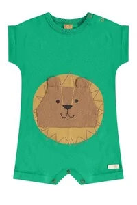 Macaquinho manga curta em meia malha Up Baby