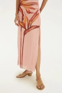 Vestido tule maxi estrelicia Farm