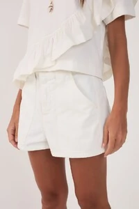 Short sarja alfaiataria bolso Dress to