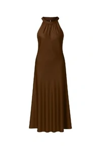 Vestido longo cetim Kwi