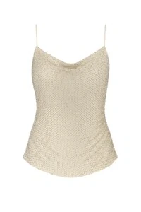 Blusa alça rede brilho Kwi