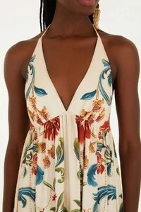 Vestido cropped sonho real Farm